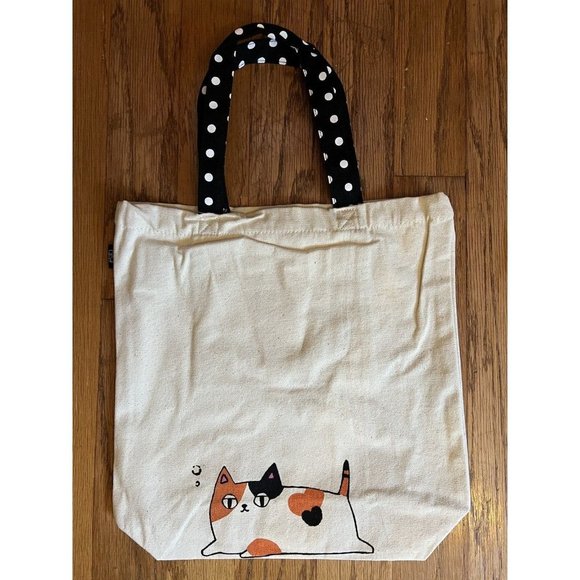 3 Cat Brothers Mike Neko Sankyodai Japan Cotton Fabric Large Tote Bag Pu… - Picture 4 of 10